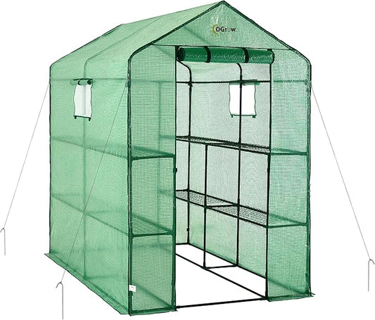 Machrus Ogrow Greenhouse Kit, Multiple Sizes - Green House, Small Greenhouses Outside, Kit Small Greenhouses Outdoors, Mini Greenhouse Outdoor.