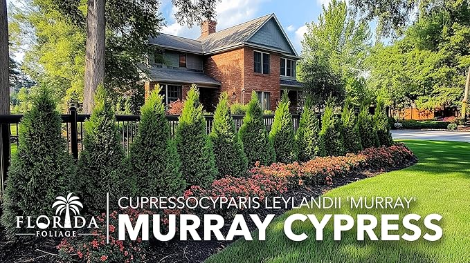 Murray Cypress | 20 Live Plants | Cupressocyparis leylandii 'Murray' | Fast Growing Privacy Trees | Evergreen Plants for Windbreaks