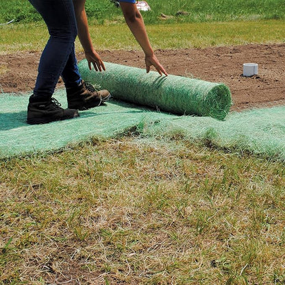 American Excelsior QuickGrass Pro - 4'x50' - Green Erosion Control Blanket Landscape Roll