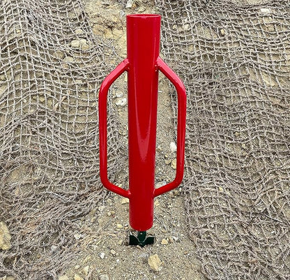 Sandbaggy U & T Post Driver, 30% More Heavier & Sustainable Than Competitors - 15.5 lb Fence Post Driver That Fits up to 2-3/4 inch - 10 Guage Industrial Grade Steel - Red (Pack of 5)